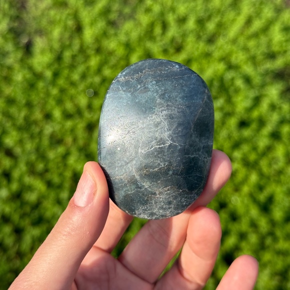 Ocean Jasper Palmstone | Crystal Worry Stone - Picture 1 of 5